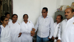 Rakhi tying to MPDO Chinna Reddy, Kamareddy